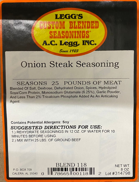 A.C. Legg Onion Steak Seasoning Blend #118