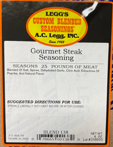 A.C. Legg Gourmet Steak Seasoning Blend #138