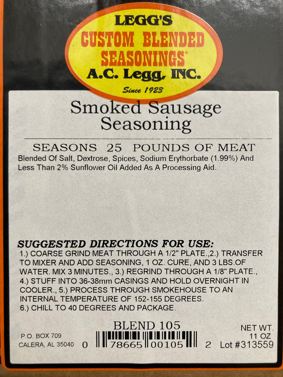  A.C. Legg Inc - Smoke Flavor Seasoning - 8 ounces for up to  100 pounds of meat : Meat Seasonings : Grocery & Gourmet Food