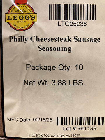 A.C. Legg Philly Cheesesteak Sausage Seasoning