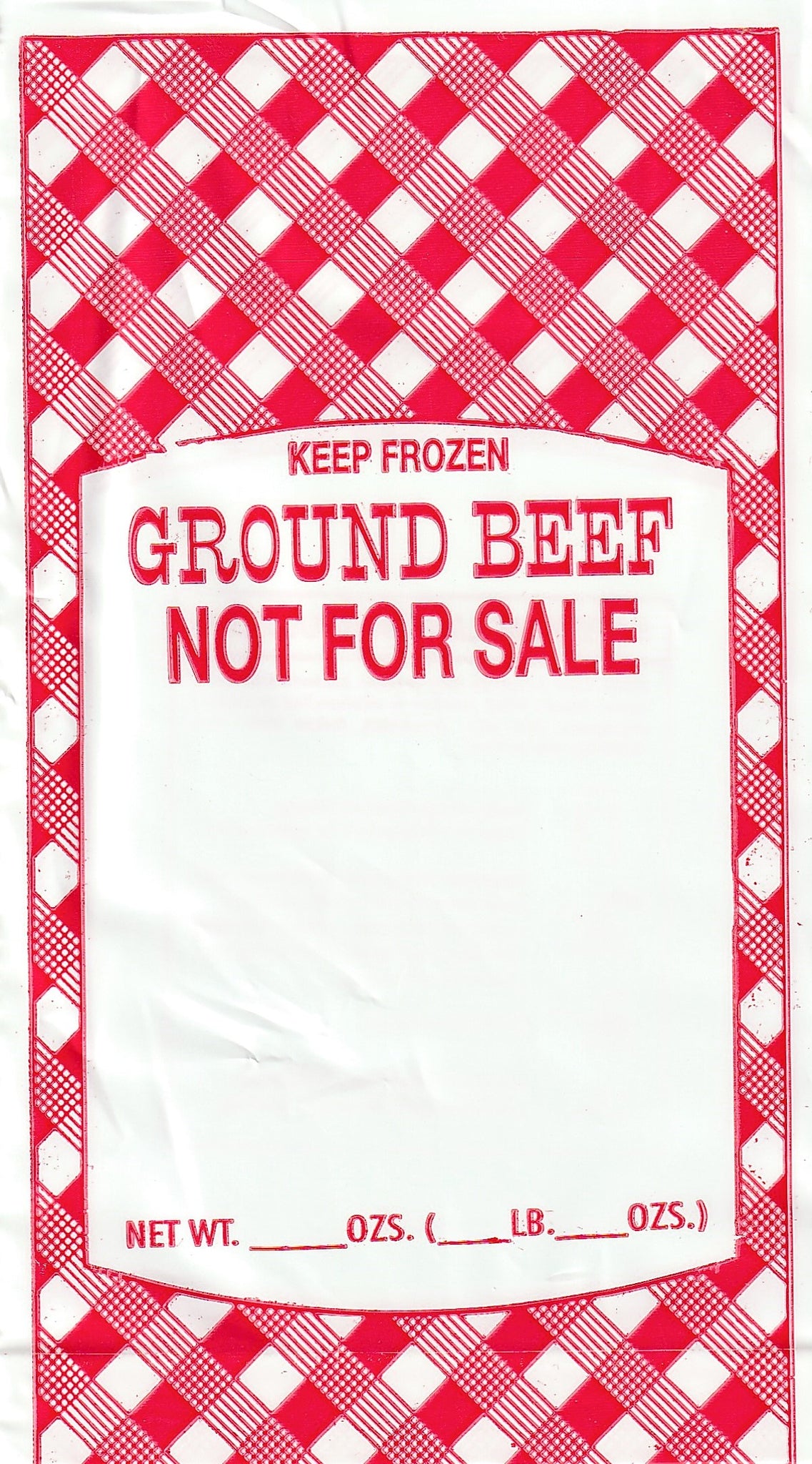 2lb Ground Beef Meat Bags