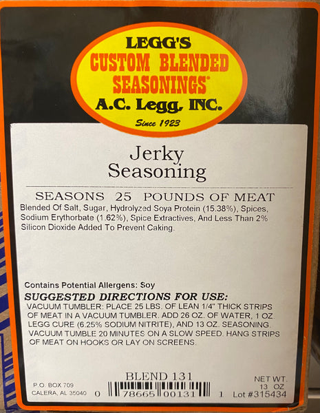 A.C. Legg Jerky Seasoning Blend #131
