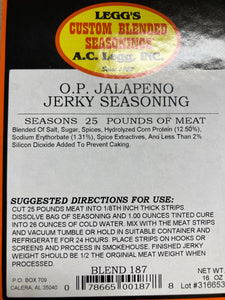 A.C. Legg Jalapeno Jerky Seasoning Blend #187