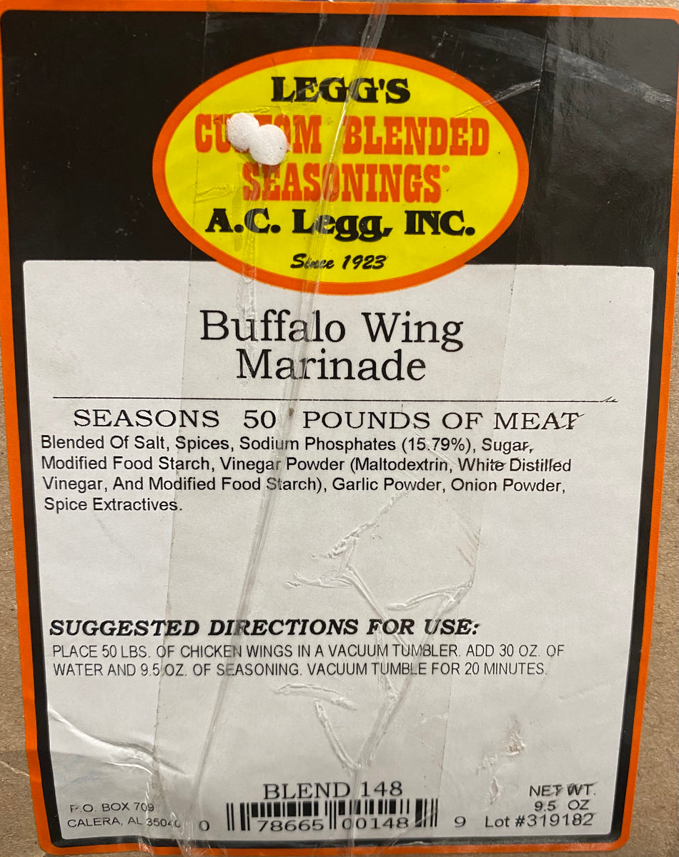 A.C. Legg Buffalo Wing Marinade Blend 148 Gulf Coast Seasoning