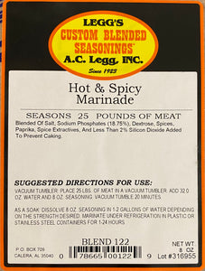 A.C. Legg Hot and Spicy Marinade Blend #122