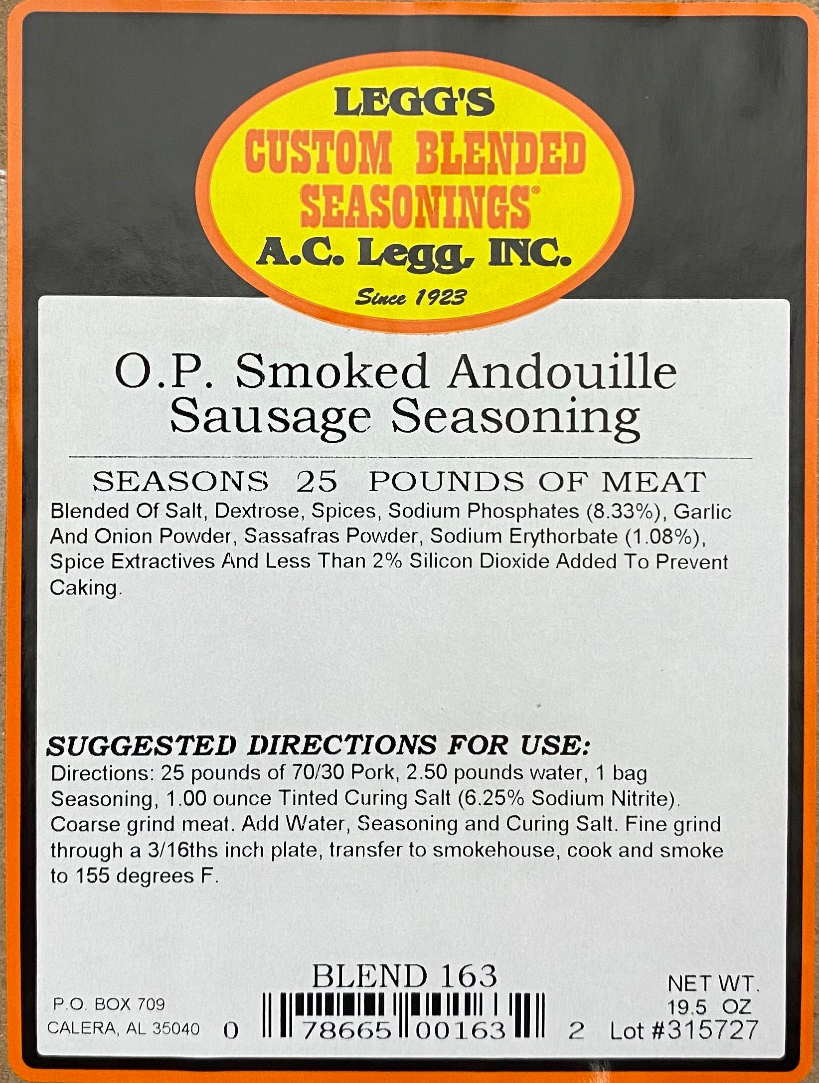 Old plantation sausage seasoning best sale