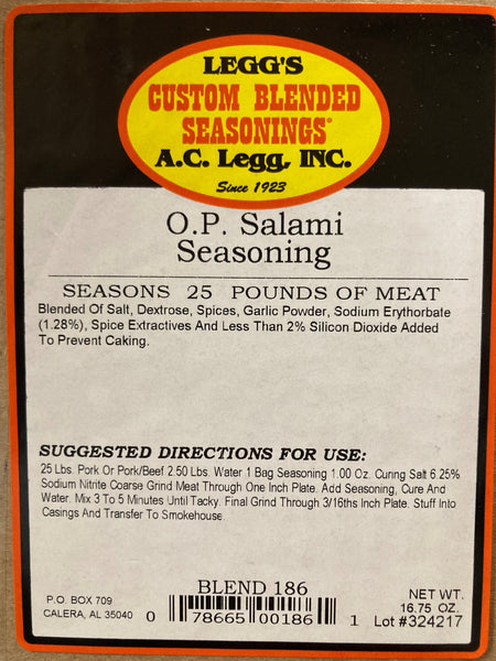 A.C. Legg Salami Seasoning Blend #186